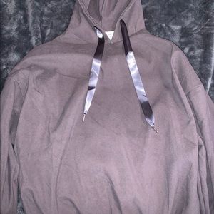 gray sweatshirt / hoodie